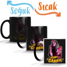 Baskı Dükkanı Scary Carrie Sihirli Kupa Bardak Porselen