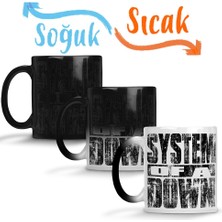 Baskı Dükkanı Sistem Of A Down Sihirli Kupa Bardak Porselen