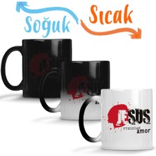 Baskı Dükkanı Jesus Sihirli Kupa Bardak Porselen