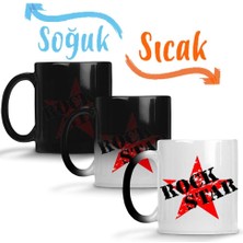 Baskı Dükkanı Rock Star Sihirli Kupa Bardak Porselen