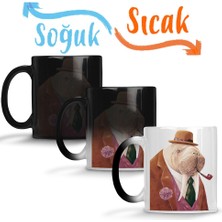 Baskı Dükkanı Walrus Classic Sihirli Kupa Bardak Porselen