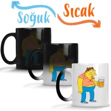 Baskı Dükkanı Personagem Dos Simpsons Sihirli Kupa Bardak Porselen