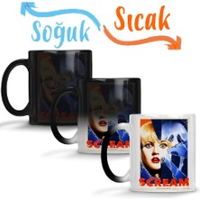 Baskı Dükkanı Panico Scream Sihirli Kupa Bardak Porselen