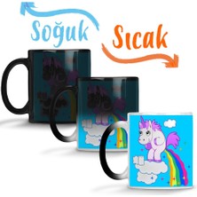 Baskı Dükkanı Unicorn Sihirli Kupa Bardak Porselen