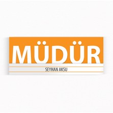 BK Kişiye Özel Müdür Duvar & Kapı Isimliği (Model 7)