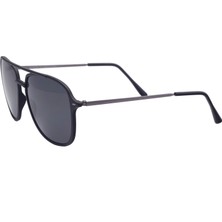 Eroe E107 Metal Oversize Kare Model Siyah Unisex Güneş Gözlüğü  C1 CAT.3