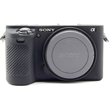 Sanger A6500 Sony Fotoğraf Makinesi Silikon Kılıf Siyah