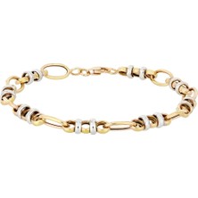 T51 Tuğrul Altın Taşsız Altın Bileklik T006771