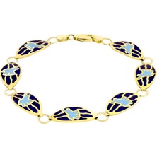 T51 Tuğrul Altın Mineli Altın Bileklik T003019