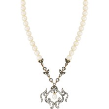 T51 Tuğrul Altın Altın Inci Kolye T007056