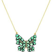 T51 Tuğrul Altın Altın Kelebek Kolye T004351