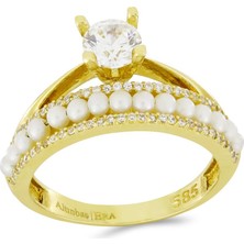 T51 Tuğrul Altın Altın Inci Yüzük T010212