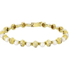 T51 Tuğrul Altın Altın Inci Bileklik T007767