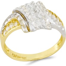 T51 Tuğrul Altın Taşlı Altın Yüzük T016613