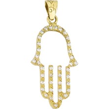 T51 Tuğrul Altın Altın Fatma Ana Eli Kolye Ucu T015985