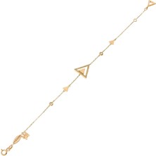 T51 Tuğrul Altın Taşlı Altın Bileklik T031471