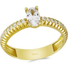 T51 Tuğrul Altın Altın Tektaş Yüzük T052353