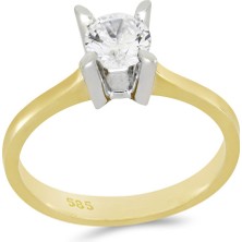 T51 Tuğrul Altın Altın Tektaş Yüzük T048404