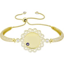 T51 Tuğrul Altın Taşlı Altın Bileklik T049701