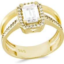 T51 Tuğrul Altın Altın Baget Yüzük T050017