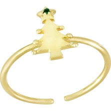 T51 Tuğrul Altın Altın Çam Ağacı Yüzük T056546