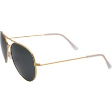 Eroe E101 Metal Damla Model Gold Yeşil Unisex Güneş Gözlüğü C3 CAT.3