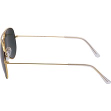 Eroe E101 Metal Damla Model Gold Yeşil Unisex Güneş Gözlüğü C3 CAT.3
