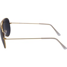 Eroe E101 Metal Damla Model Gold Füme Unisex Güneş Gözlüğü C2 CAT.3