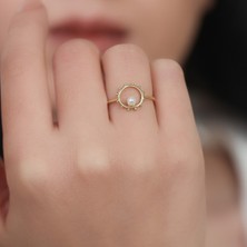 Barika Jewelry Incili Altın Yüzük