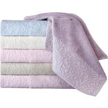 Menderes Home Cotton Collection Bambu Banyo Havlusu Sarmaşık Pudra