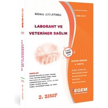 Egem Eğitim Yayınları AÖF Laborant ve Veteriner Sağlık 2. Sınıf 4. Dönem Konu Anlatımlı Soru Bankası (Ciltli)
