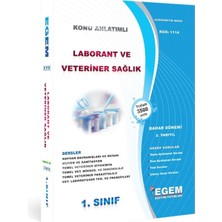 Egem Eğitim Yayınları AÖF Laborant ve Veteriner Sağlık 1.. Sınıf 2. Yarıyıl Bahar Dönemi Konu Anlatımlı Soru Bankası (Ciltli)