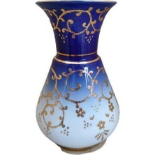 Kütahya Porselen Kandil 25 cm Vazo Dekor NO:3678 Kobalt