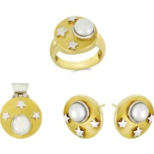 T51 Tuğrul Altın Altın Inci Set T007522