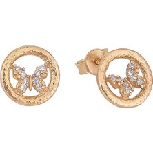 T51 Tuğrul Altın Altın Kelebeek Küpe T021867