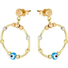 T51 Tuğrul Altın Altın Dorikalı Küpe T043622