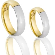 T51 Tuğrul Altın Altın Çift Alyans T045065-T045066