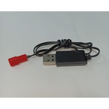 Profisher Şarj Kablosu 3.7V USB Jst Kırmızı Uçlu Lipo Piller Için