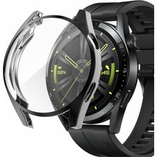 Techmaster Huawei Watch Gt3 46MM Silikon Kapak Kılıf Ekran Koruyucu