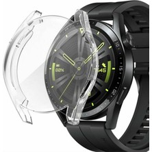 Techmaster Huawei Watch Gt3 42MM Silikon Kapak Kılıf Ekran Koruyucu