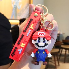 Derin Düşler 8 Bit Tasarımlı Süper Mario Anahtarlık ve Çanta Aksesuarı