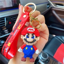 Derin Düşler 8 Bit Tasarımlı Süper Mario Anahtarlık ve Çanta Aksesuarı
