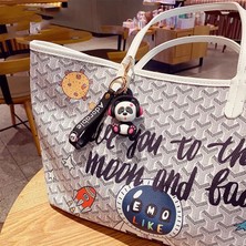 Derin Düşler Kulaklıklı Panda Anahtarlık ve Çanta Aksesuarı