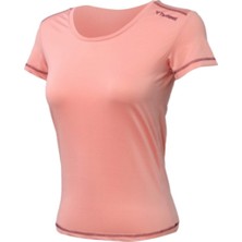 Hummel 911334-2098 Dar Kalıp Düz AçıkPembe Kadın T-Shirt