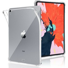 TahTicMer Apple ipad 6. Nesil A1893 A1954 Silikon Kılıf Antişok Şeffaf Tampon Darbeye Dayanıklı 9.7 Inç