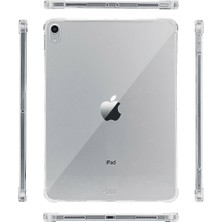 TahTicMer Apple ipad 6. Nesil A1893 A1954 Silikon Kılıf Antişok Şeffaf Tampon Darbeye Dayanıklı 9.7 Inç