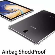 TahTicMer Samsung Galaxy Tab A T597 Silikon Kılıf Antişok Şeffaf Tampon Darbeye Dayanıklı 10.5 Inç