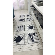 STY Home Mutfak Kaymaz Tabanlı Halı Makinede Yıkanabilir Halı Dijital Baskı Antialerjik Halı Yolluk
