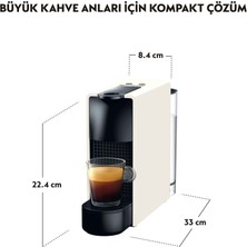 Nespresso Essenza Mini C30 White Kahve Makinesi,Beyaz