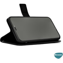 Microsonic Samsung Galaxy S21 Fe Kılıf Delux Leather Wallet Siyah